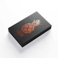 Wizytówki miedziane złocone - projekt i druk