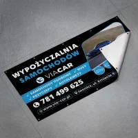 Baner reklamowy 3 x 1 m - projekt i druk