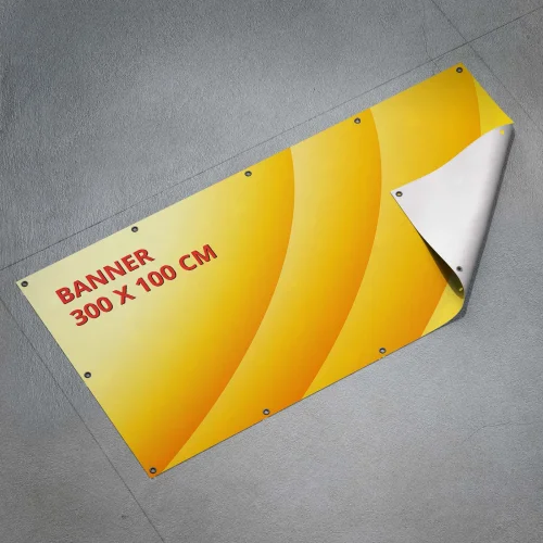 Baner reklamowy 3 x 1 m - projekt i druk