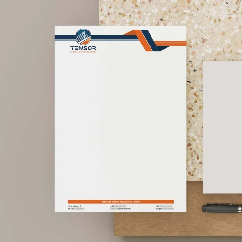 Papier firmowy - projekt i druk