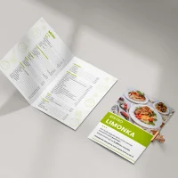 Karta menu A3 składana dla restauracji  foliowana