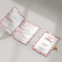 Karta menu A3 składana dla restauracji  foliowana